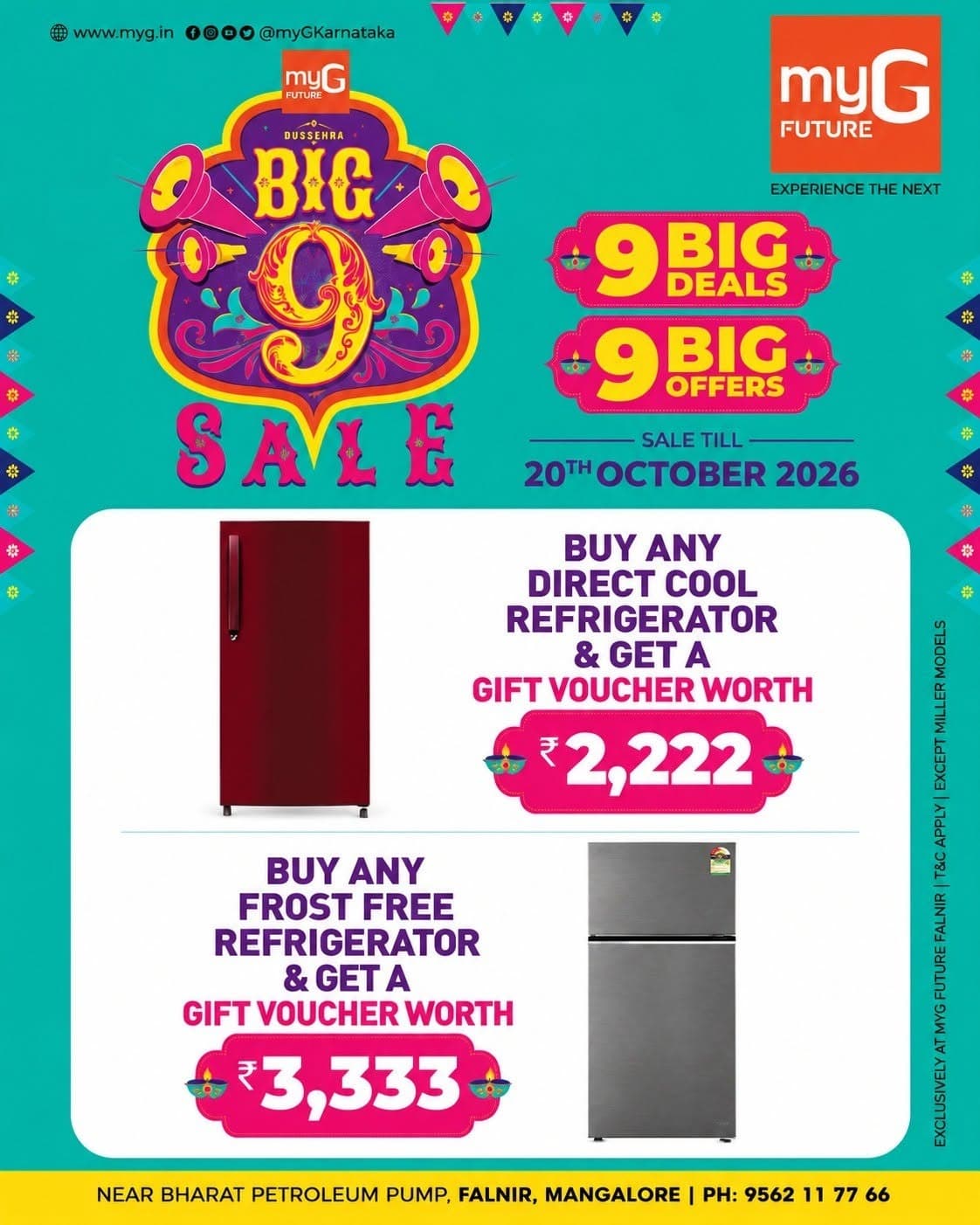 Refresh Your Kitchen with Refrigerator Gift Voucher Offers at myG Future Mangaluru
