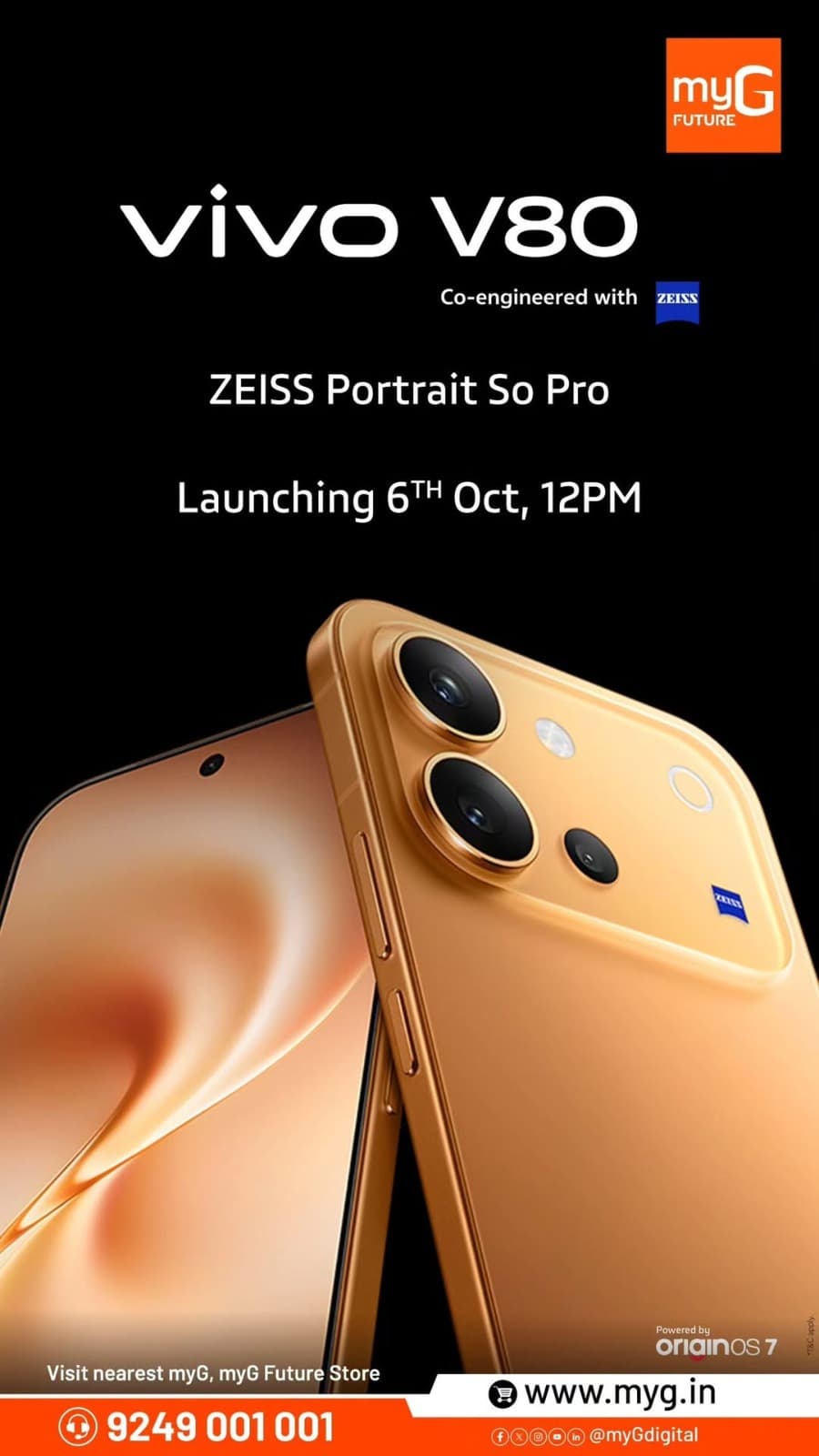 The vivo V80 is coming to myG, co-engineered with ZEISS and ready to put portraits in the spotlight. From the details you want to capture to the moments you want to remember, this launch is one to watch. Its striking design gives us another reason to look forward to the reveal.

What will “ZEISS Portrait So Pro” bring to your photos? Find out when the vivo V80 launches on 6 October at 12 PM. Save the date, follow myG for updates, and be among the first to discover it.

T&C APPLY