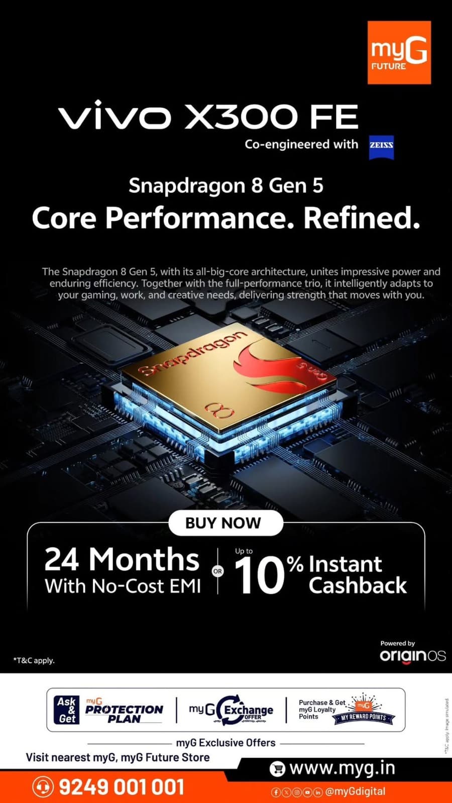 vivo X300 FE: Powerful performance with up to 10% instant cashback